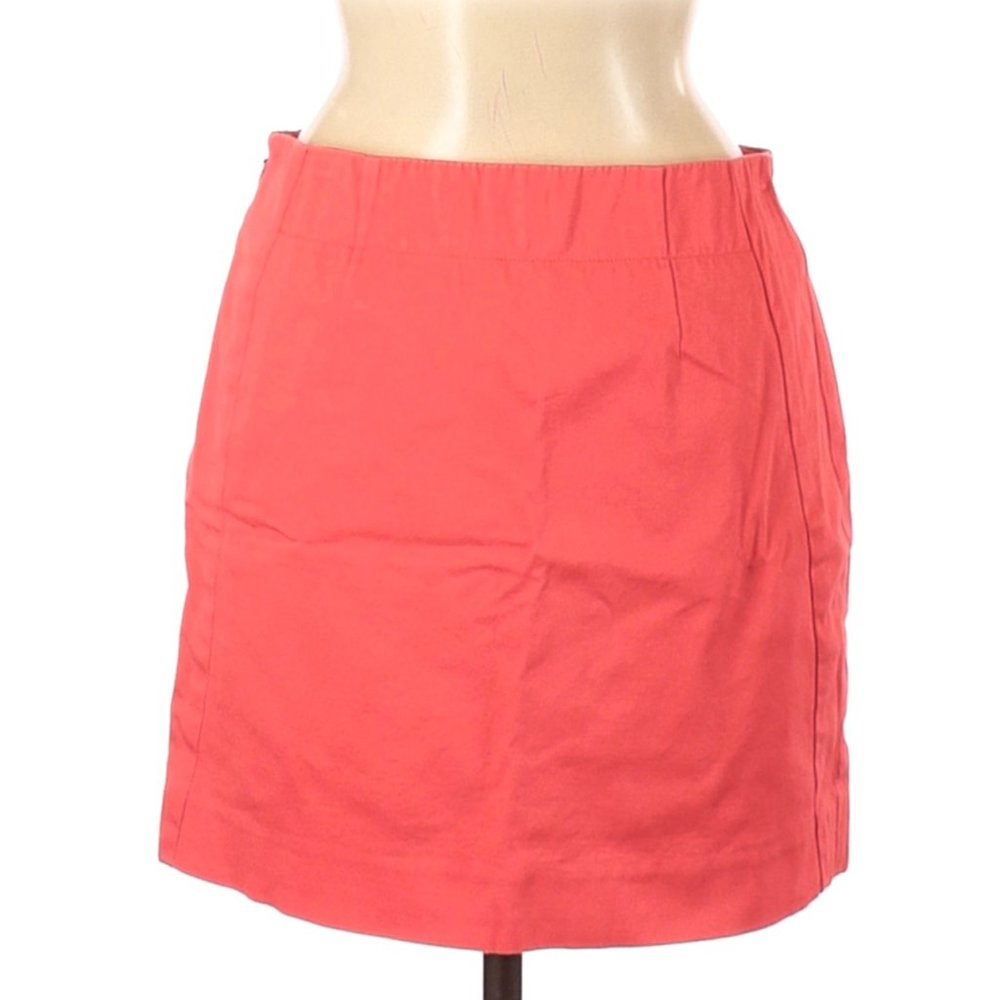 Club Monaco Salmon Pink Fully Lined Mini Skirt sz 4 EUC